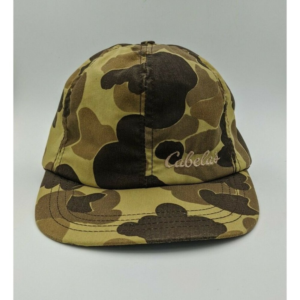 CABELAS Camo Vintage Hunting Cap Insulated Ear Fla